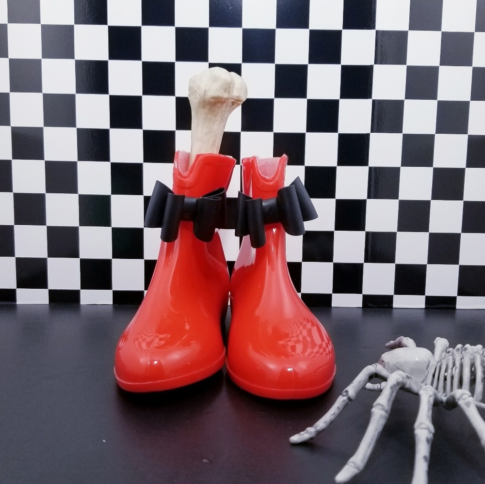 Red Rain Boots